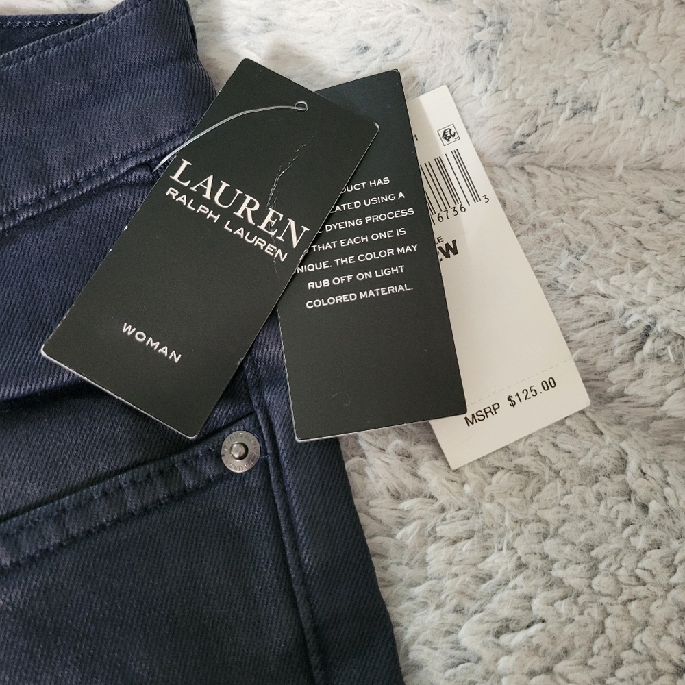 Ralph Lauren Black Label women's Jeans 22W navy NWT - Picture 7 of 13